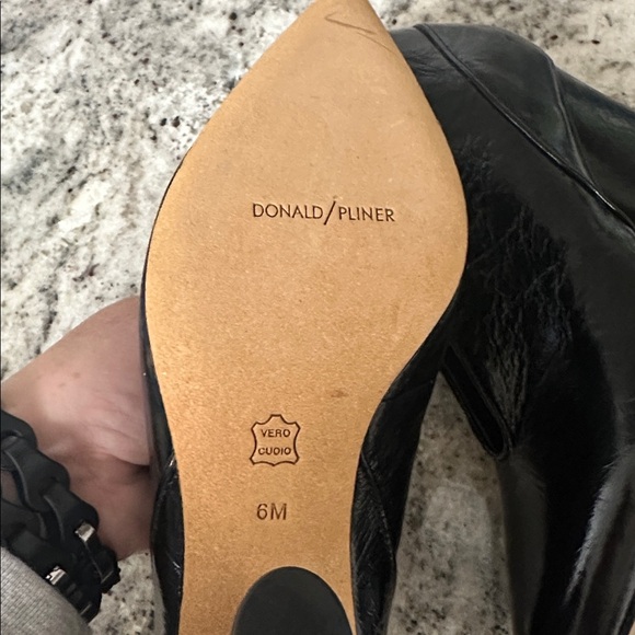 Donald J. Pliner Black Heeled Boots for Women - Picture 5 of 5